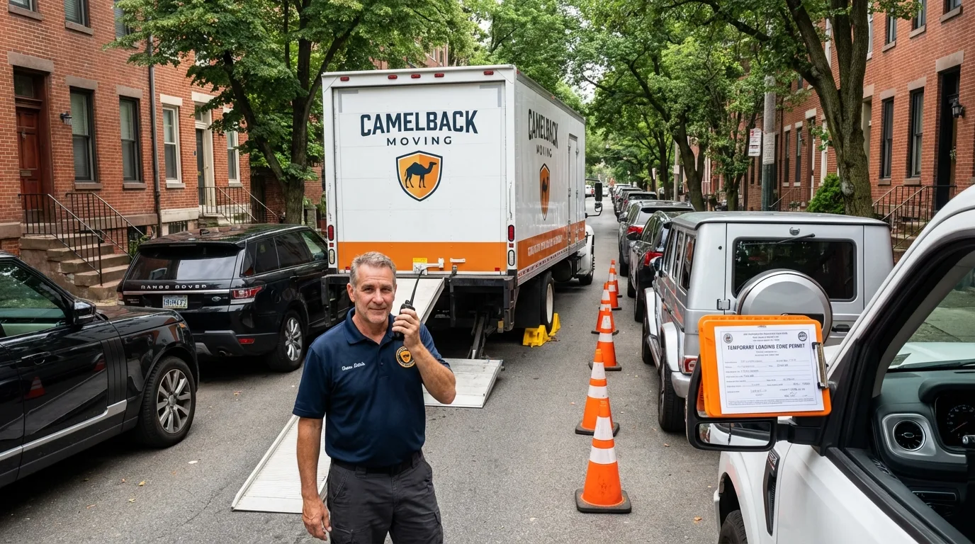 City street loading permit setup in Charlotte Court House, VA